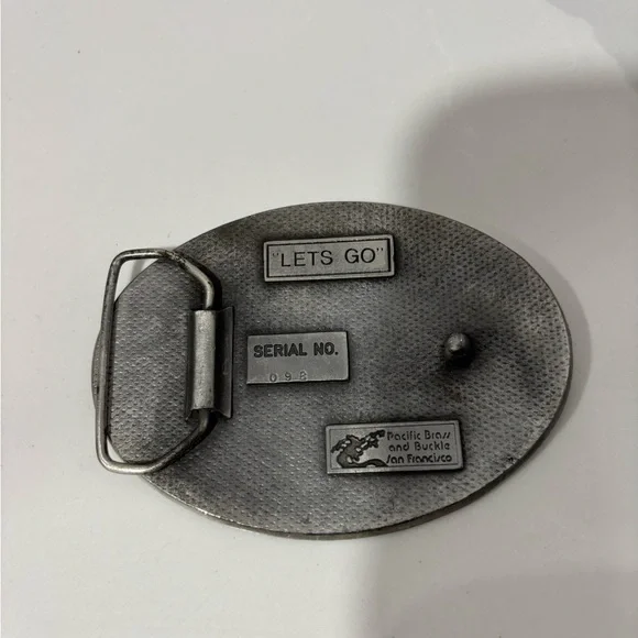 Vtg 1970’s Second California Army National Guard Belt Buckle Serial No. 098 - Picture 2 of 3